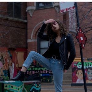 Light wash Petite American Apparel Denim